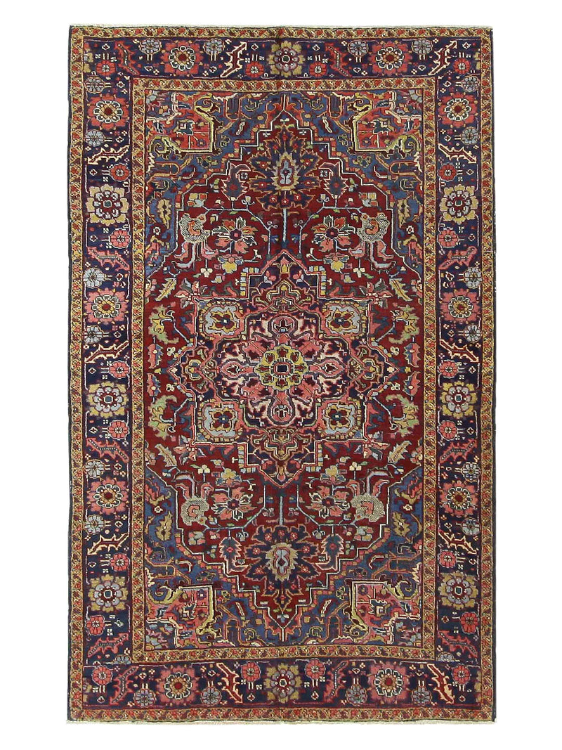 Fasa Antique Heriz  Rust Indigo Traditional