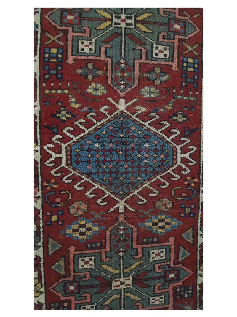 Fasa Antique Karajah 2495 Red Rust Traditional Antique Rug