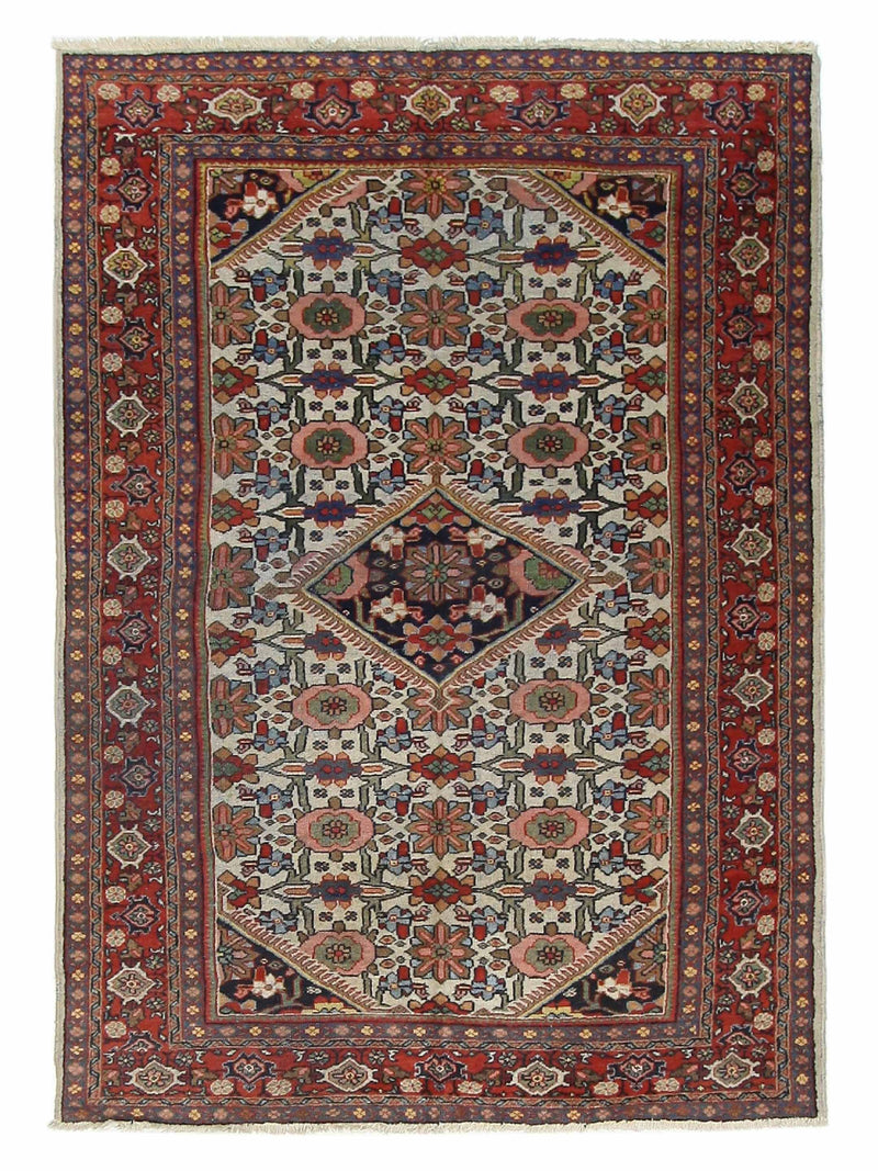 Fasa Antique Mahal Ivory Rust Traditional