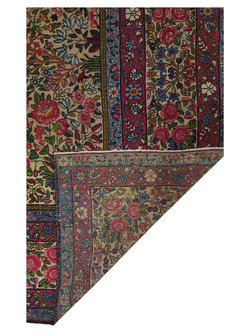 Fasa Antique Kerman 2617 Ivory Ivory Traditional Antique Rug