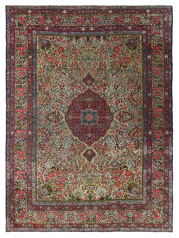 Fasa Antique Kerman  Ivory Ivory Traditional