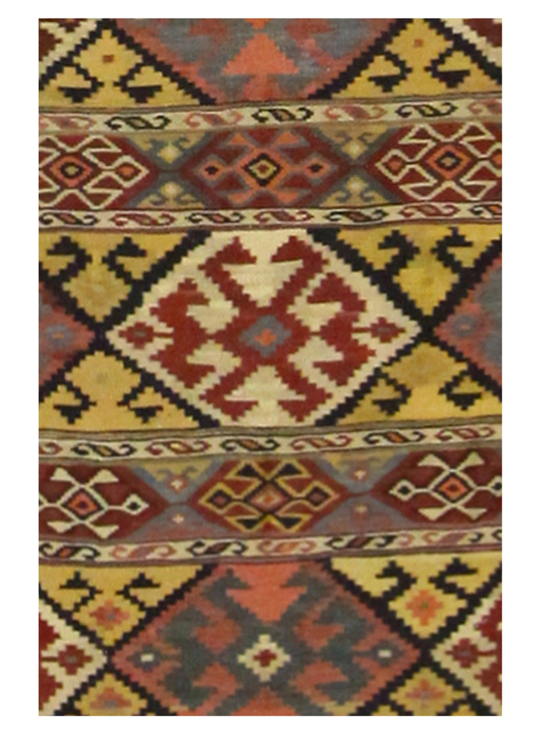 Fasa Antique Shirvan Kilim 2692 Multi Brown Kilim Antique Rug