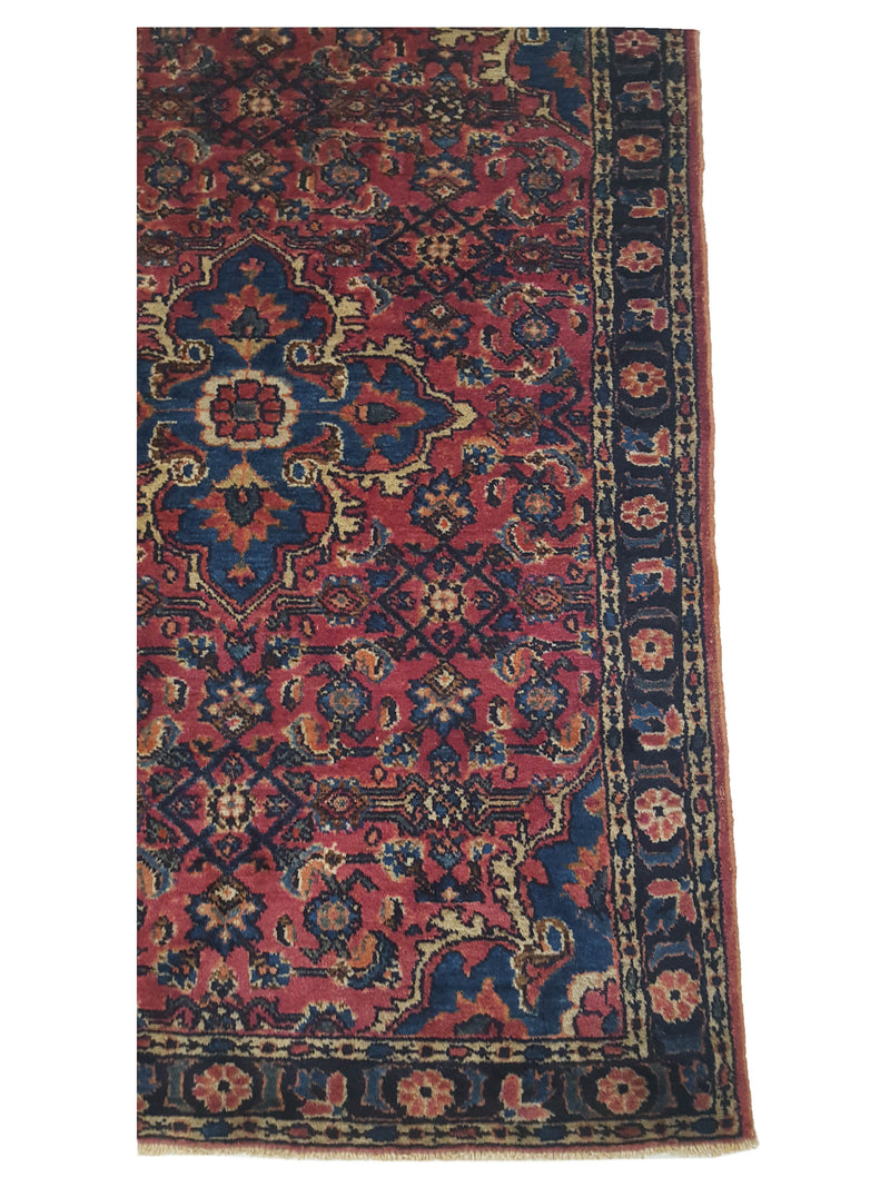 Fasa Antique Malayer 3308 Mauve Navy Traditional Antique Rug