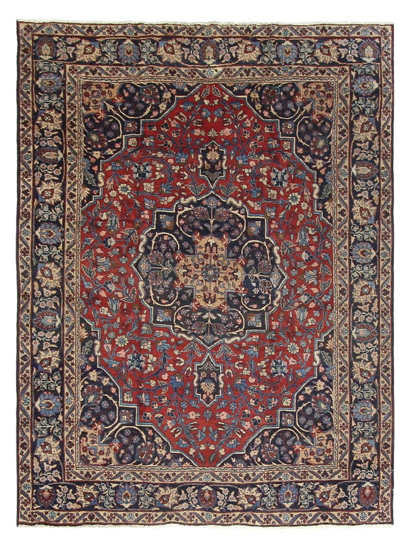 Fasa Antique Tabriz  Burgundy Navy Traditional