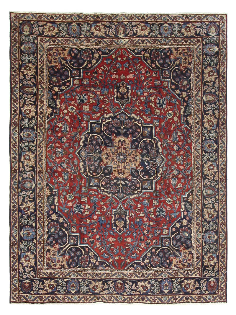 Fasa Antique Tabriz  Burgundy Navy Traditional