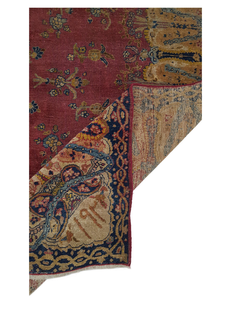 Fasa Antique Kazan 3553 Rust Ivory Traditional Antique Rug