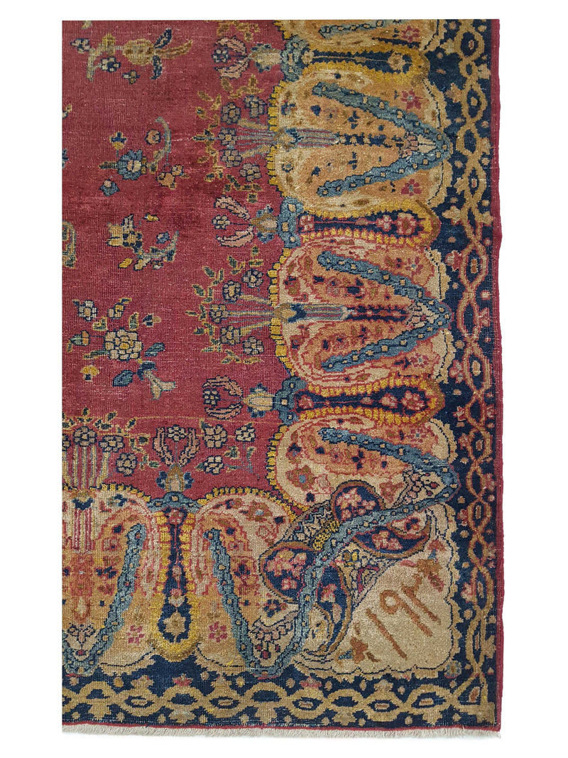 Fasa Antique Kazan 3553 Rust Ivory Traditional Antique Rug