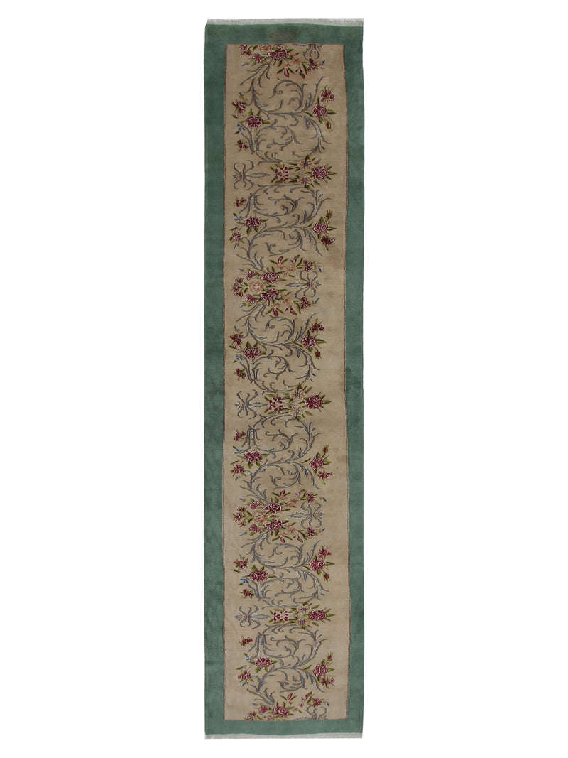 Fasa Antique Kerman Cream Green Traditional