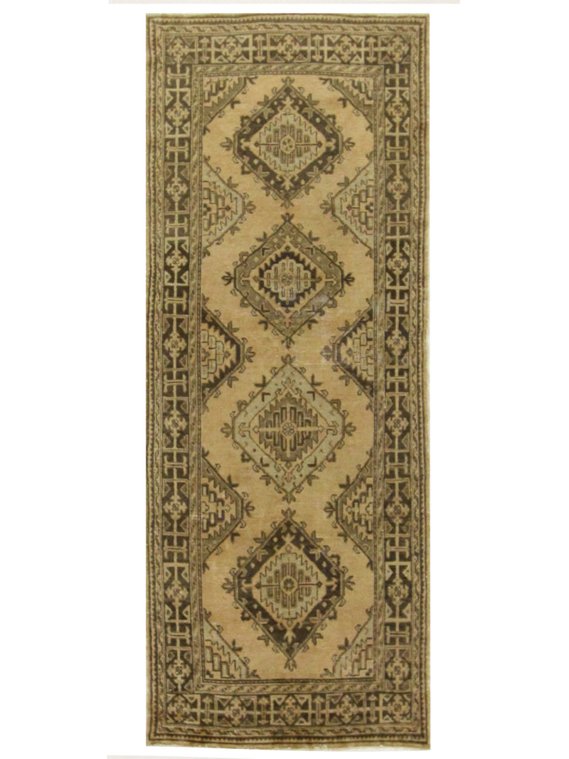 Fasa Antique Ushak Khaki Brown Traditional