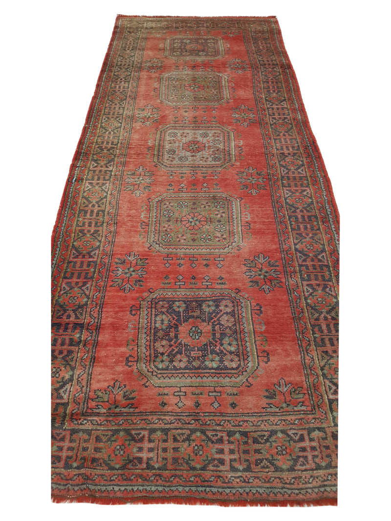 Fasa Antique Ushak 4061 Rust Rust Traditional Antique Rug