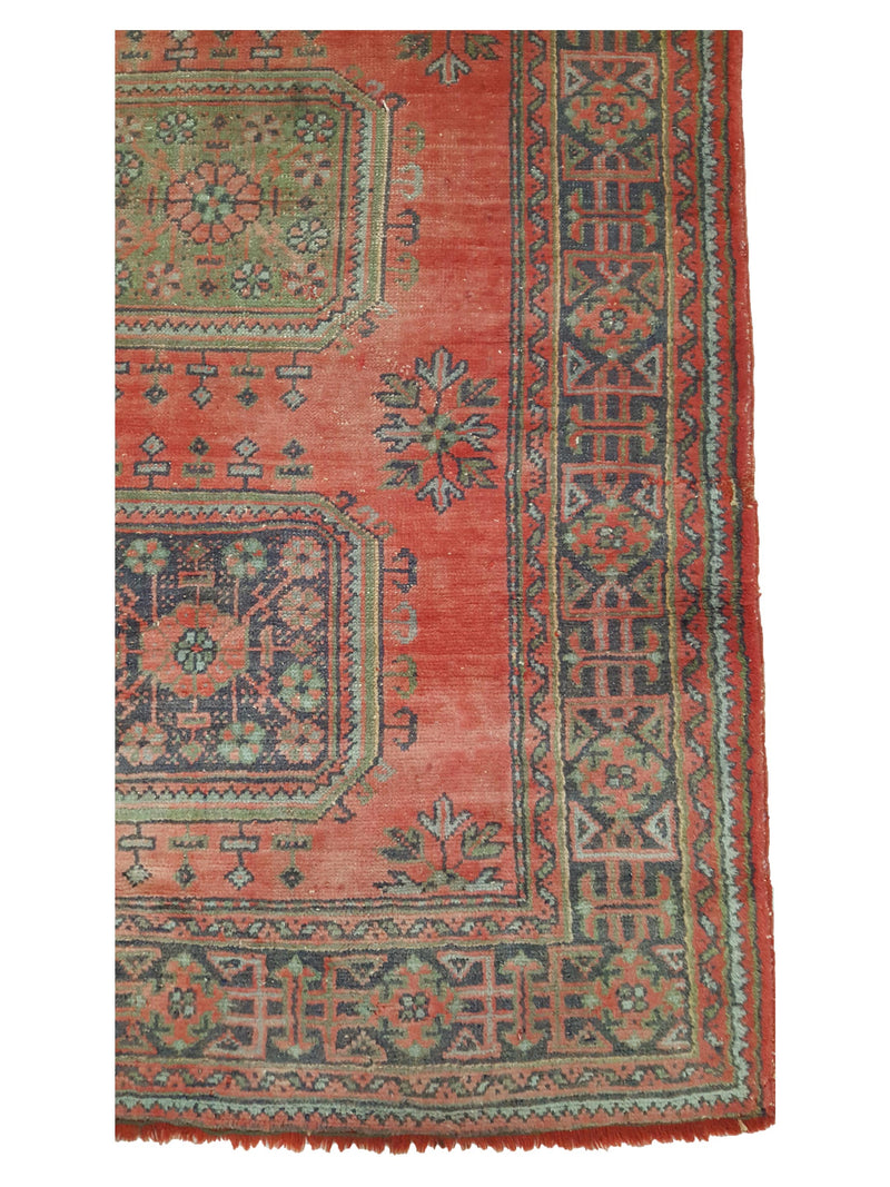 Fasa Antique Ushak 4061 Rust Rust Traditional Antique Rug