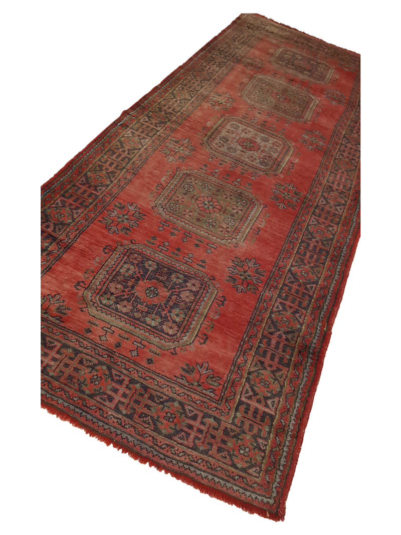 Fasa Antique Ushak 4061 Rust Rust Traditional Antique Rug