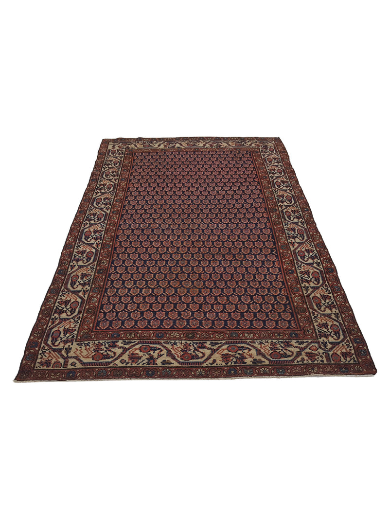 Fasa Antique Malayer 4287 Navy Ivory Traditional Antique Rug