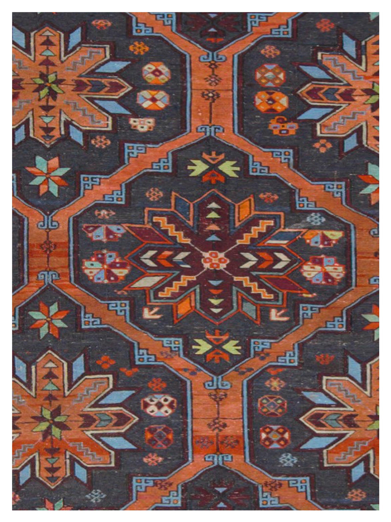 Pacific Summak 4554 Blue Orange Traditional Hand Knotted Rug