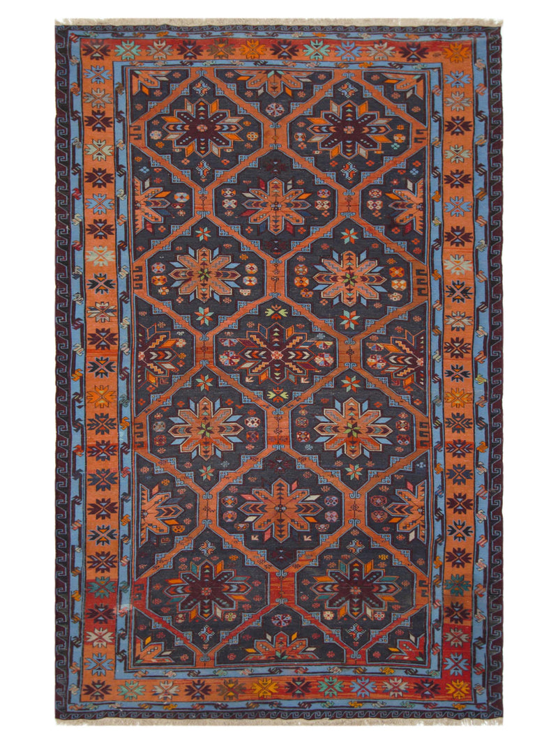 Pacific Summak Blue Orange Traditional
