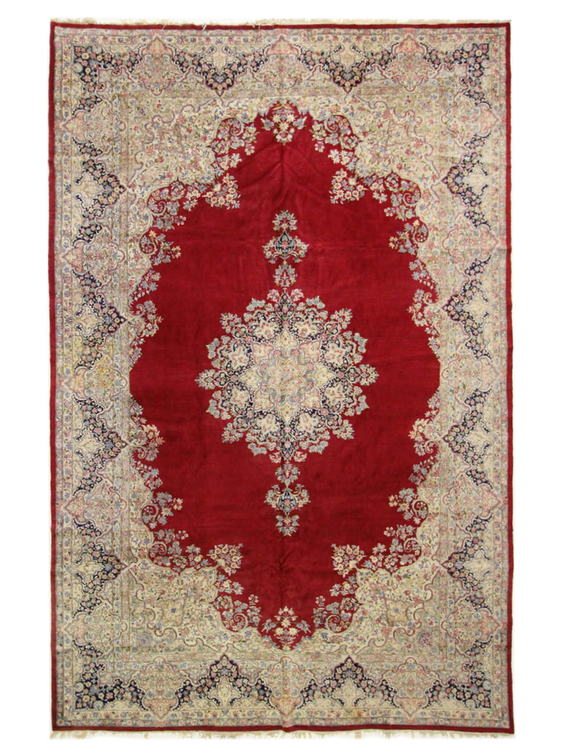 Fasa Antique Kerman Red Ivory Traditional