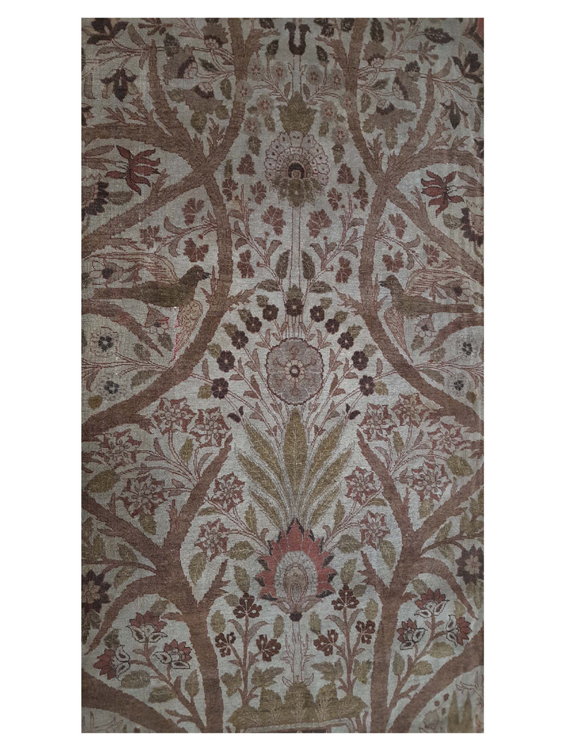 Fasa Antique Tabriz 7249 Camel Brown Traditional Antique Rug