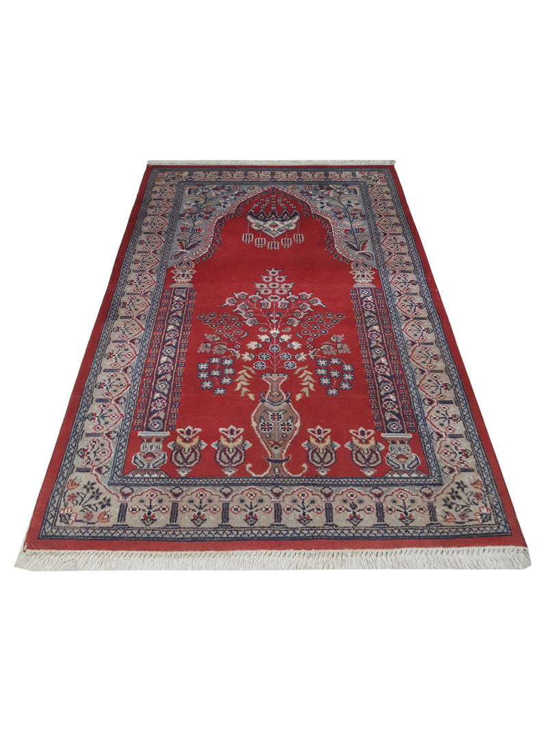 Pacific Classic 11730 Red Ivory Transitional Hand Knotted Rug