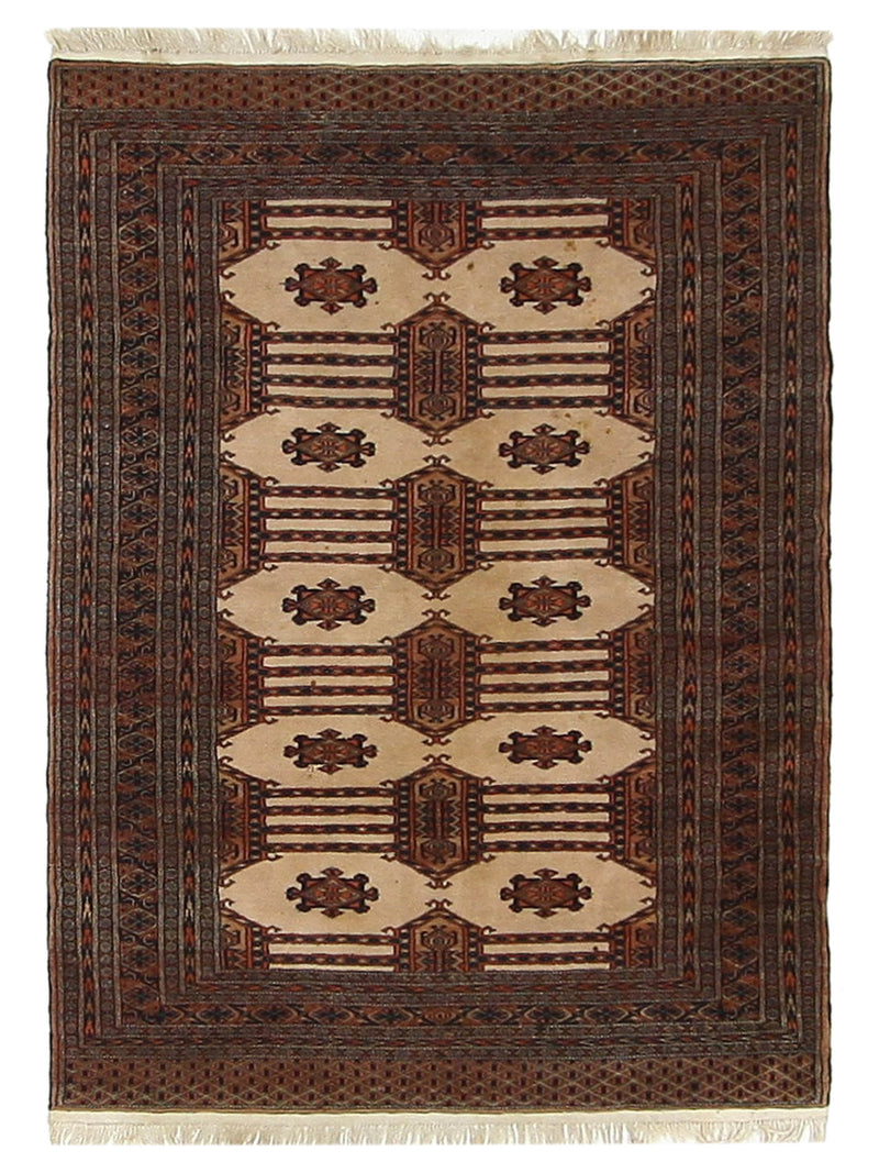 Pacific Bokhara Ivory Brown Traditional