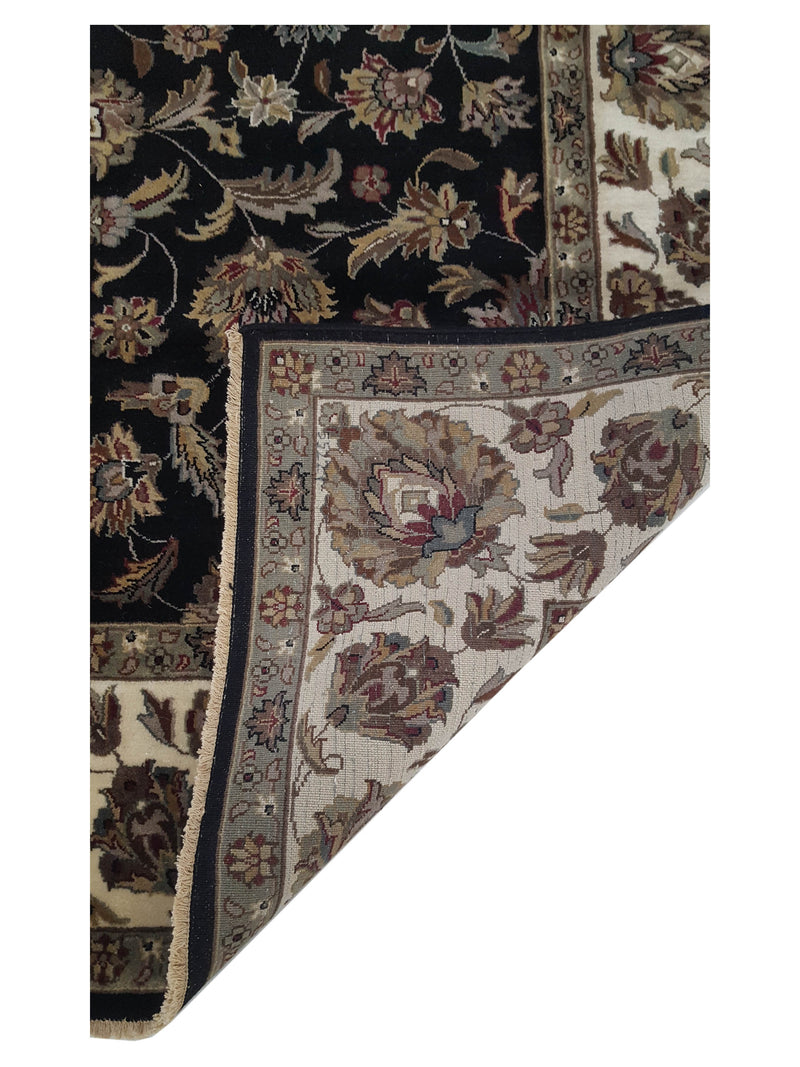 Pacific Serene 12527 Black Ivory Traditional Hand Knotted Rug