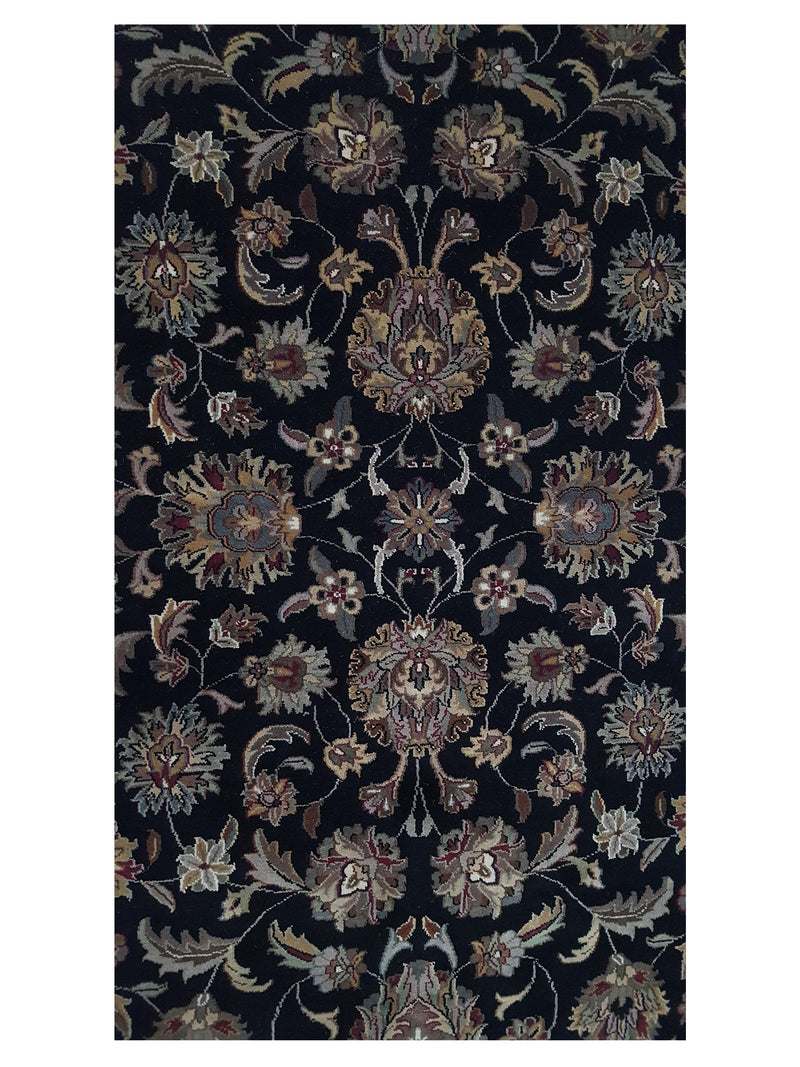 Pacific Serene 12527 Black Ivory Traditional Hand Knotted Rug