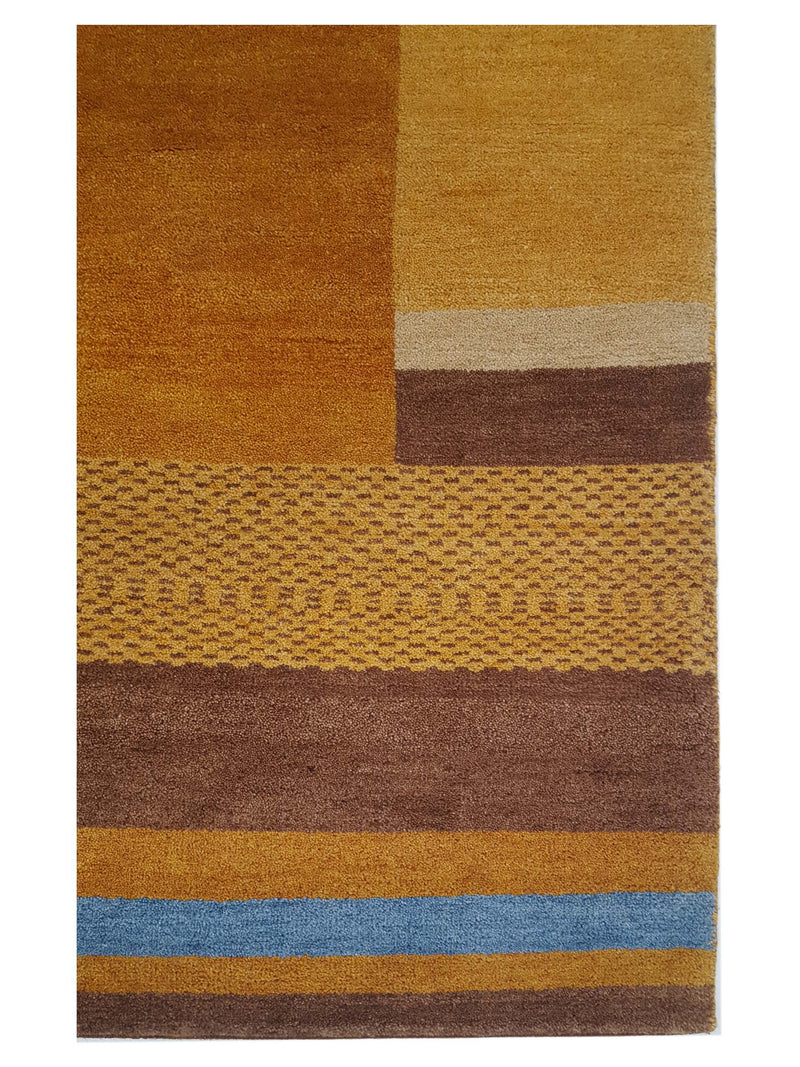 Pacific Gabbeh-In 12571 Mustard Multi Transitional Hand Knotted Rug