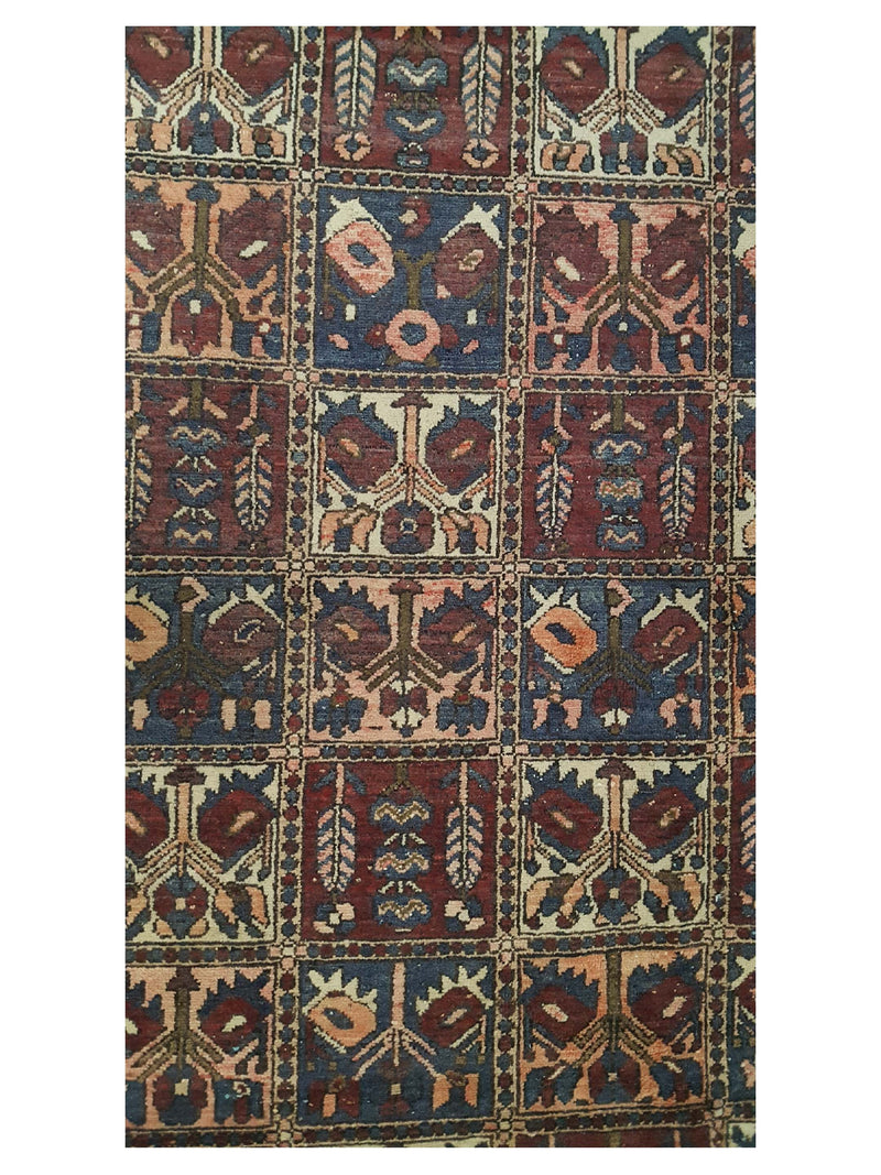 Pacific Bakhtiyari 13651 Brick Brown Traditional Hand Knotted Rug