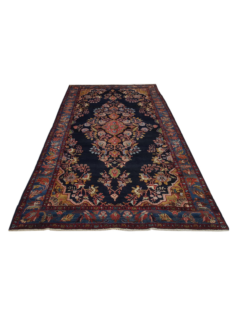 Pacific Malayer 13694 Navy Blue Traditional Hand Knotted Rug
