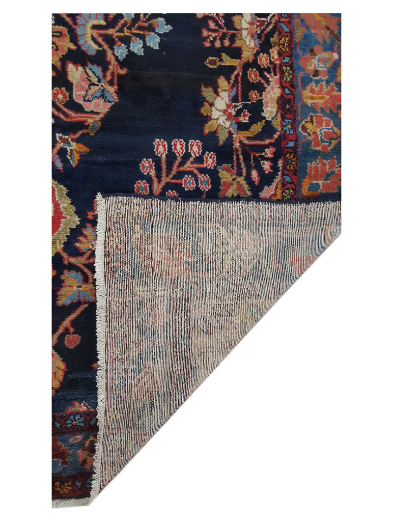 Pacific Malayer 13694 Navy Blue Traditional Hand Knotted Rug