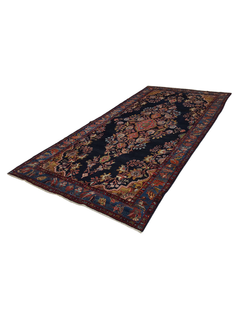 Pacific Malayer 13694 Navy Blue Traditional Hand Knotted Rug
