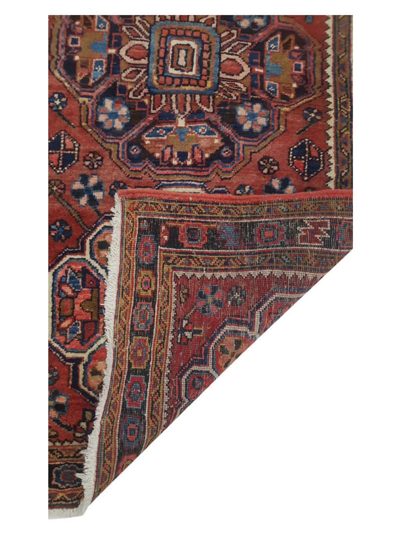 Pacific Heriz 13701 Red Navy Traditional Hand Knotted Rug