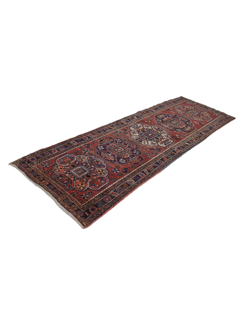 Pacific Heriz 13701 Red Navy Traditional Hand Knotted Rug