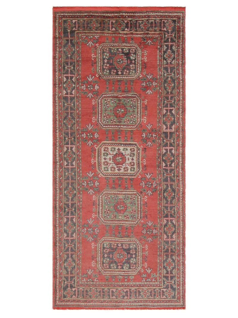 Fasa Antique Ushak Rust Charcoal Traditional