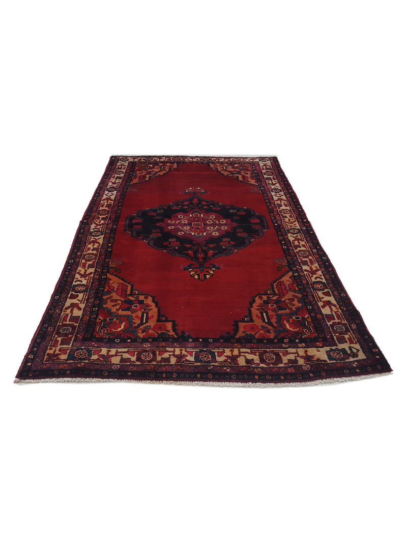 Pacific Bakhtiyari 13710 Red Ivory Traditional Hand Knotted Rug
