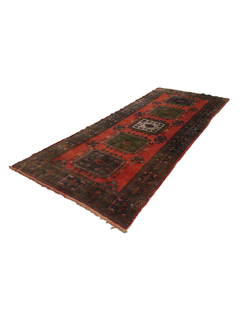 Fasa Antique Ushak 13748 Orange Orange Traditional Antique Rug