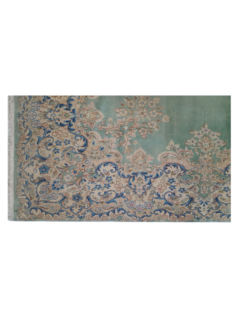 Pacific Kerman 13751 Green Ivory Traditional Hand Knotted Rug