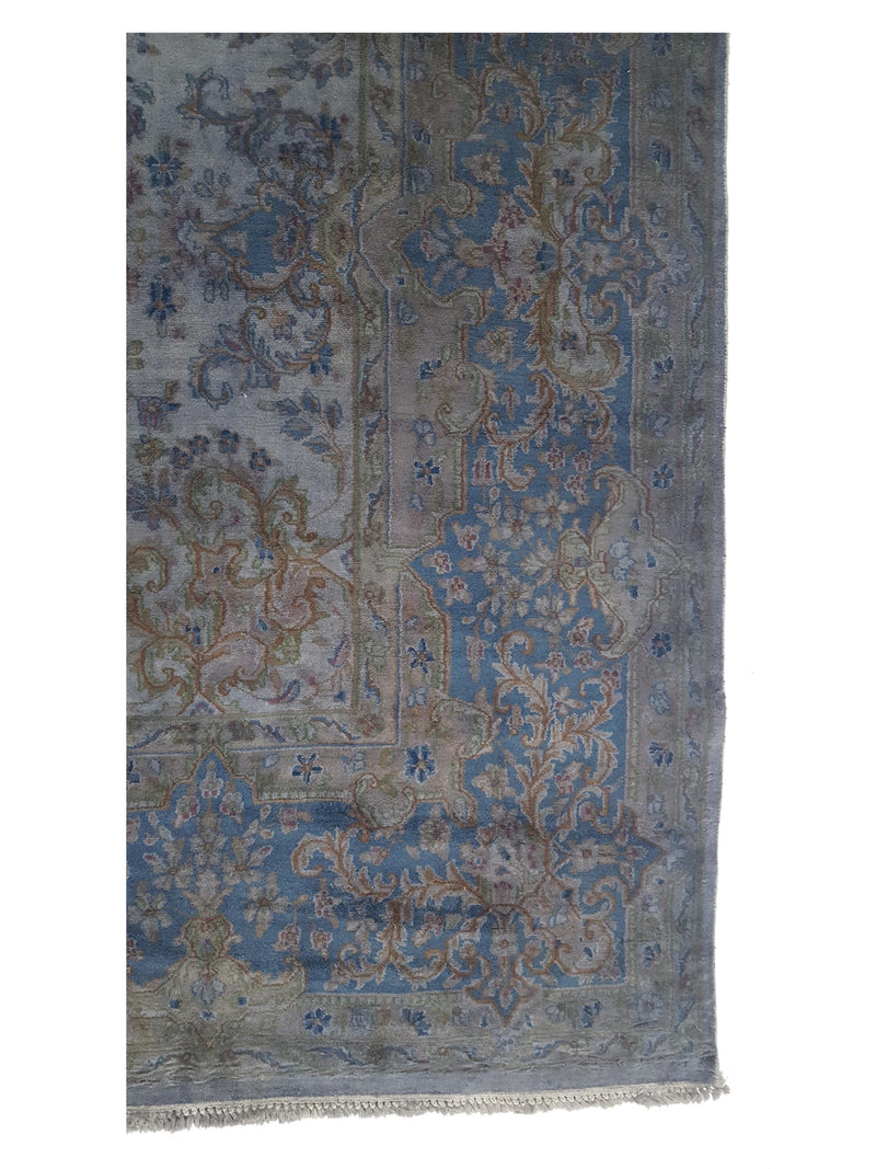 Pacific Kerman 13755 Grey Blue Traditional Hand Knotted Rug