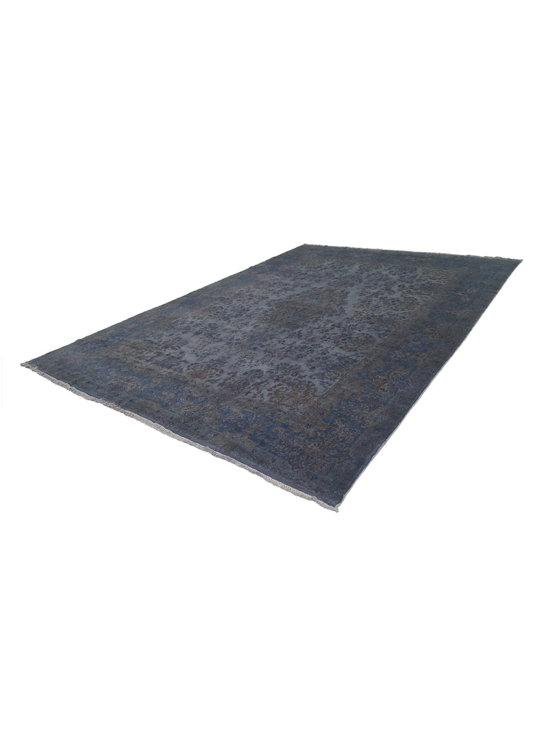 Pacific Kerman 13755 Grey Blue Traditional Hand Knotted Rug