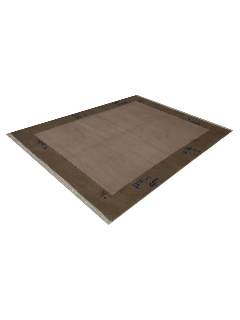 Pacific Tibet 13807 Rust Rust Transitional Hand Knotted Rug