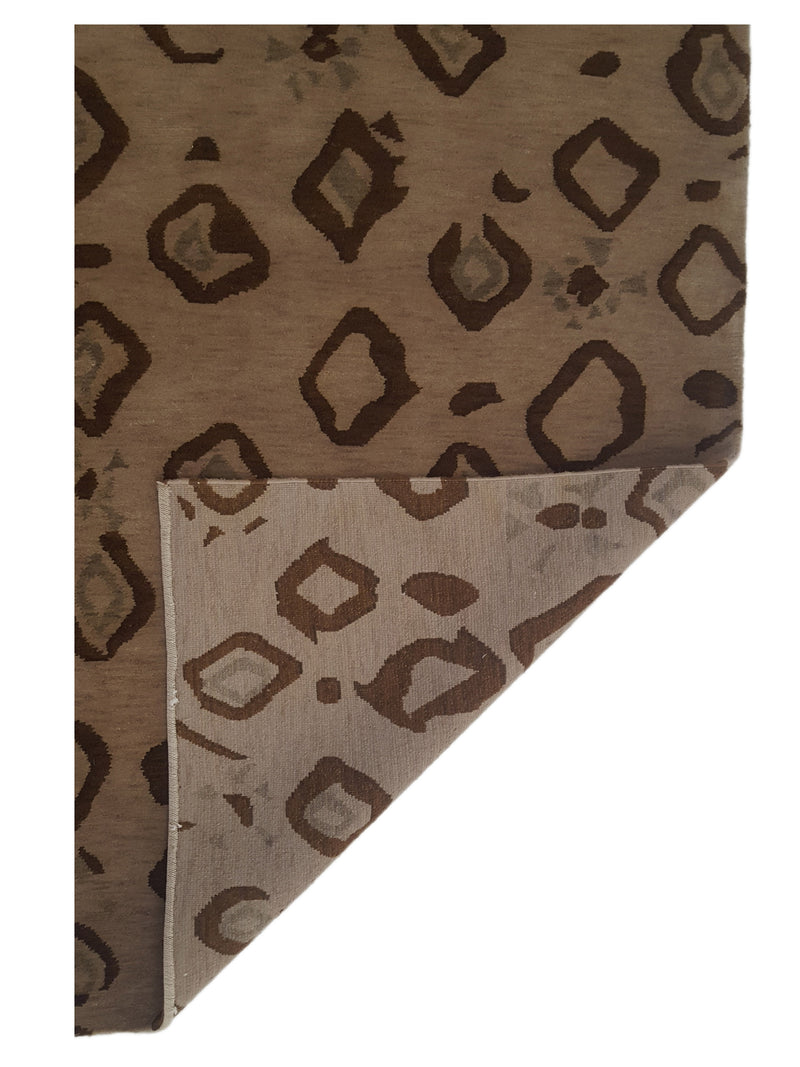 Pacific Lasha 13814 Brown Brown Contemporary Hand Knotted Rug