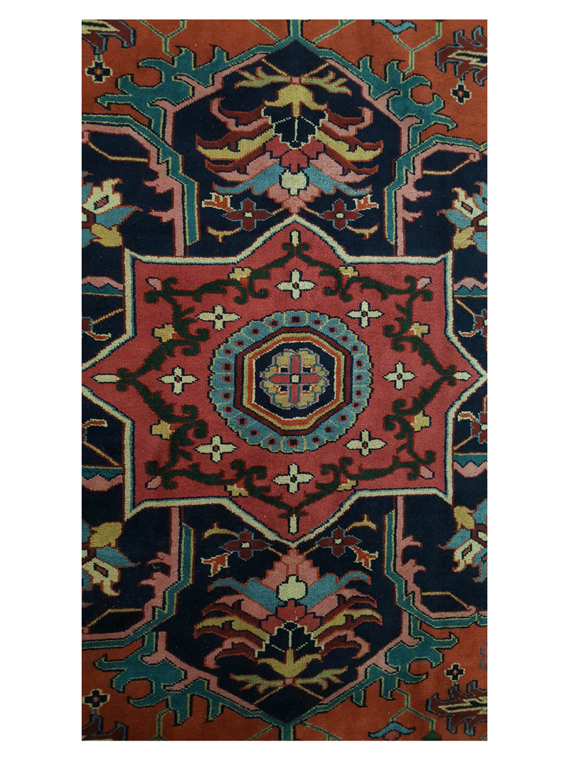 Pacific Turkestan 13853 Rust Rust Traditional Hand Knotted Rug