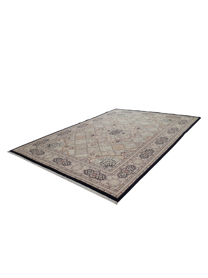 Pacific Classic 14146 Black Ivory Traditional Hand Knotted Rug