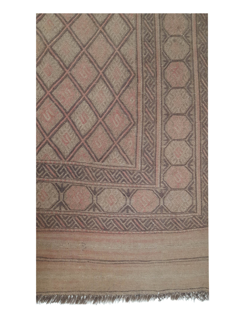 Pacific Uzbak 14154 Brown Brown Transitional Hand Knotted Rug