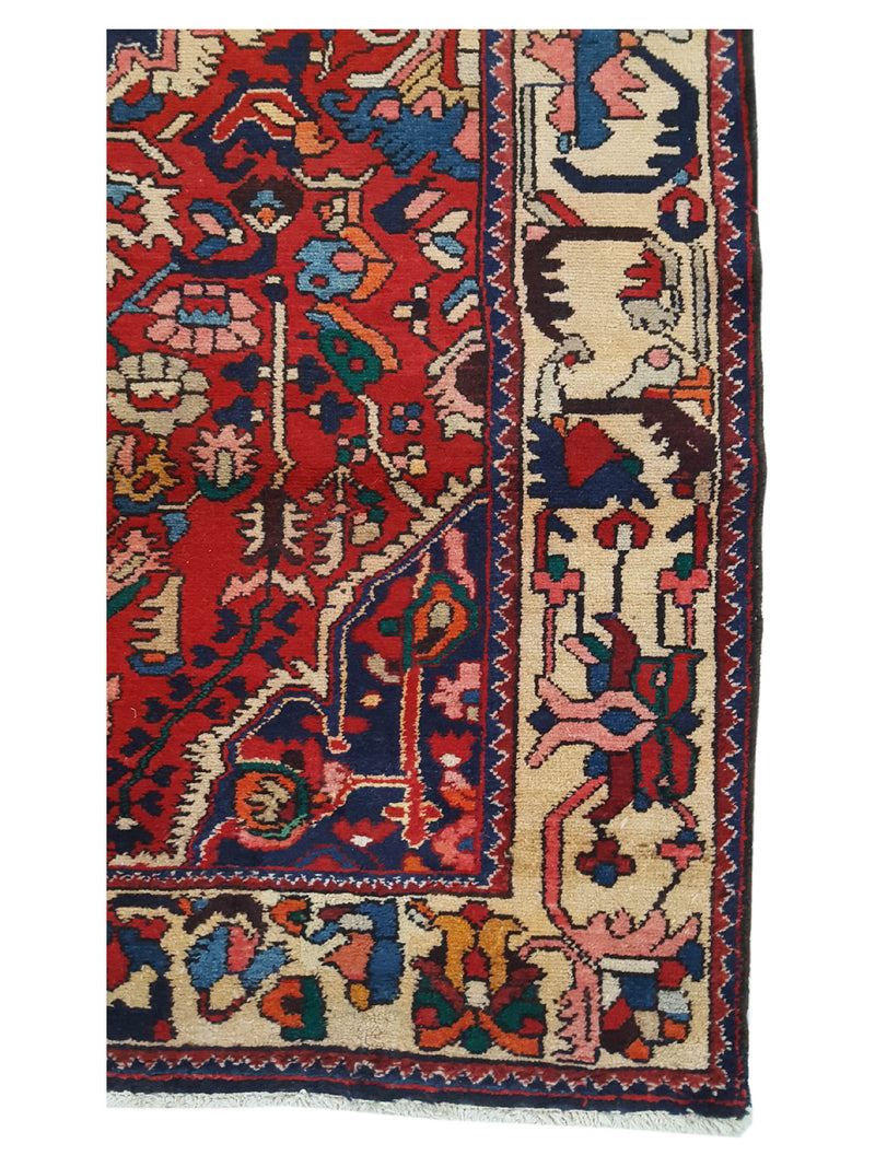 Pacific Bakhtiyari 14512 Navy Beige Traditional Hand Knotted Rug