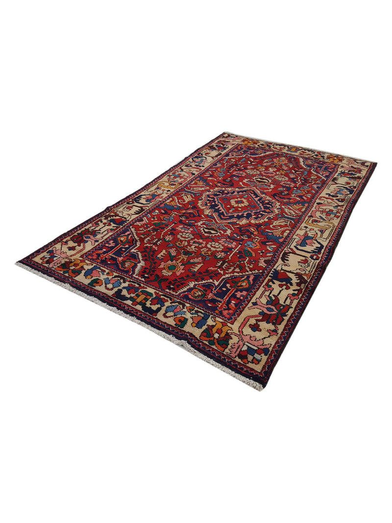 Pacific Bakhtiyari 14512 Navy Beige Traditional Hand Knotted Rug