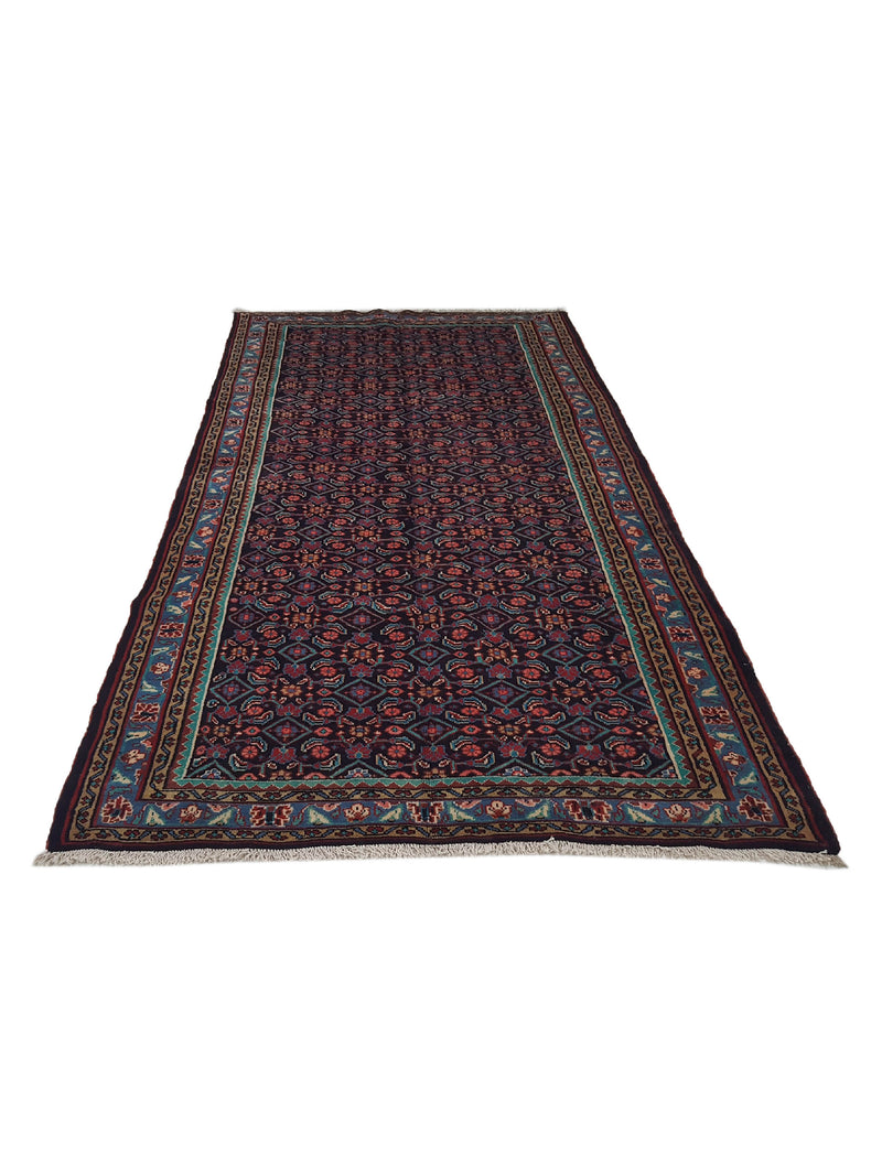 Pacific Mahal 14515 Navy Rose Traditional Hand Knotted Rug