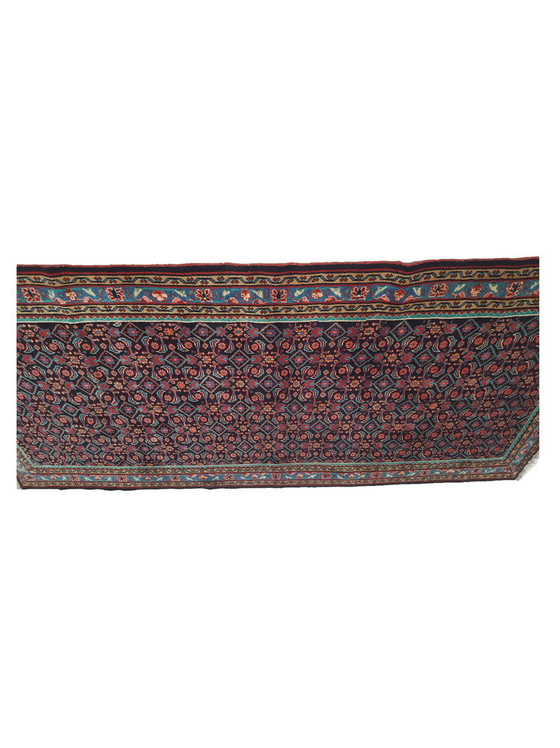 Pacific Mahal 14515 Navy Rose Traditional Hand Knotted Rug