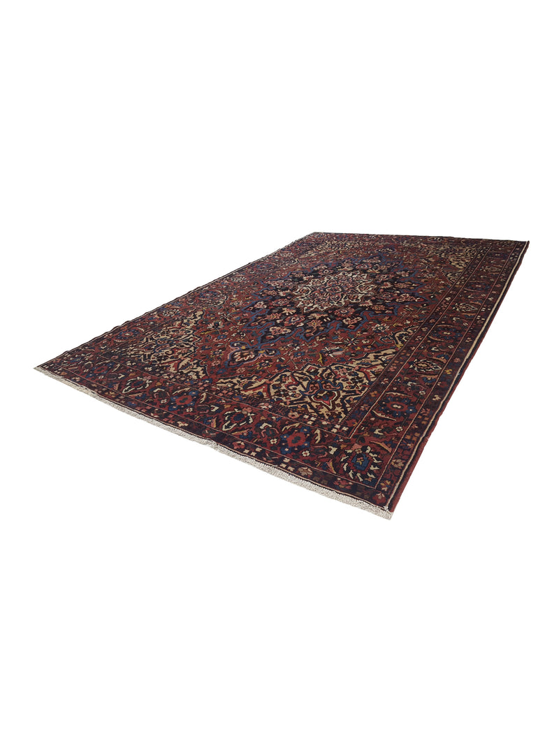 Pacific Bakhtiyari 14542 Blue Red Traditional Hand Knotted Rug