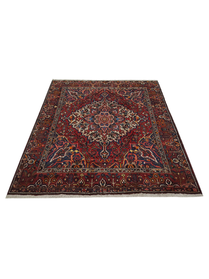 Pacific Bakhtiyari 14564 Burgundy Red Traditional Hand Knotted Rug