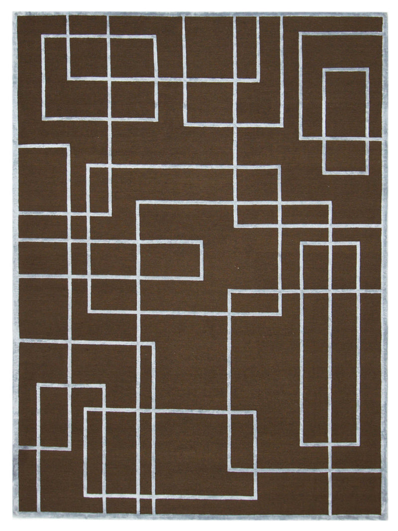 Pacific Tibetan Brown Lt.Blue Modern